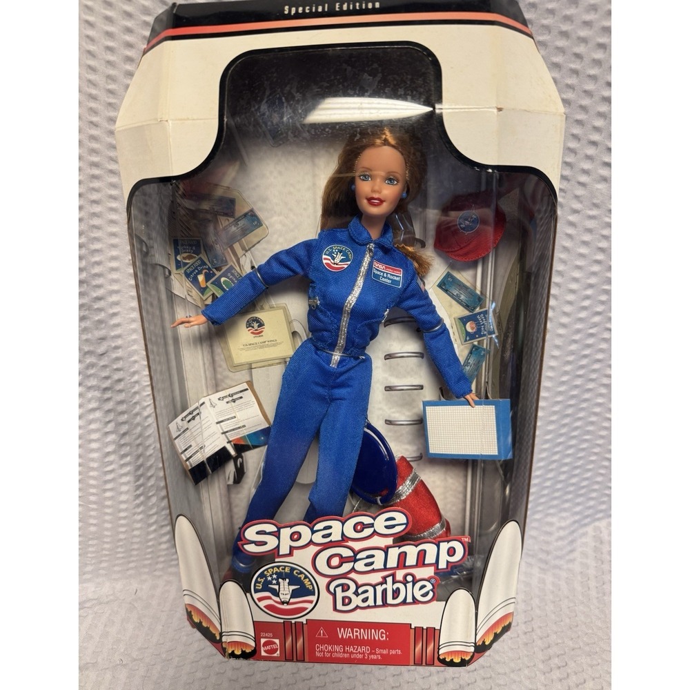 Vintage 1998 Space Camp Barbie #22425 NEW in box Toys R Us U.S. Space Camp NASA